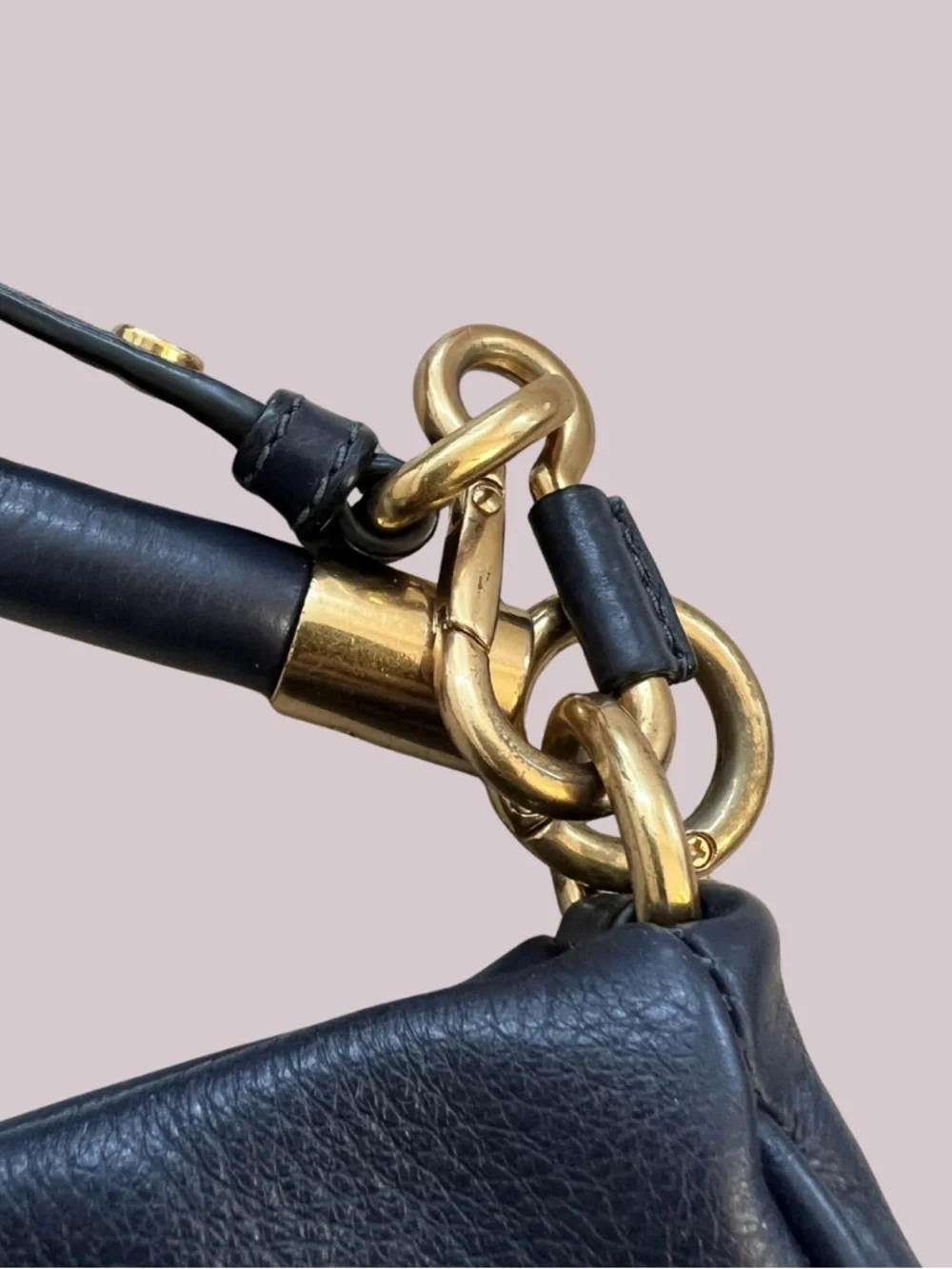 Marc by Marc Jacobs Too Hot to Handle Black Leather Hobo Shoulder Bag - Picture 2 of 6